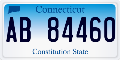 CT license plate AB84460