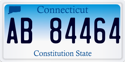 CT license plate AB84464