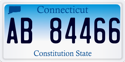 CT license plate AB84466