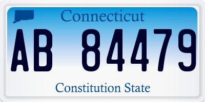 CT license plate AB84479