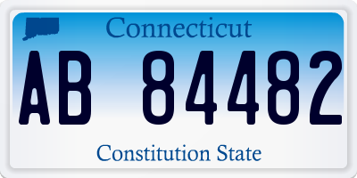 CT license plate AB84482
