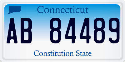CT license plate AB84489