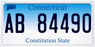 CT license plate AB84490