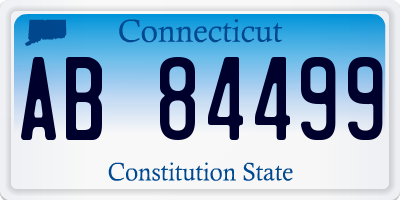 CT license plate AB84499