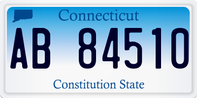 CT license plate AB84510