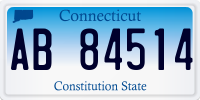 CT license plate AB84514