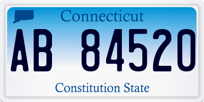 CT license plate AB84520