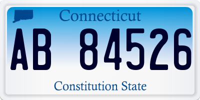 CT license plate AB84526