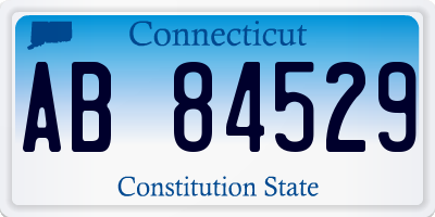 CT license plate AB84529