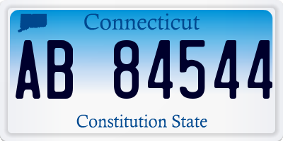 CT license plate AB84544
