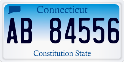 CT license plate AB84556