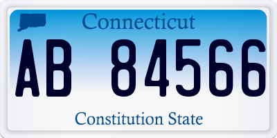 CT license plate AB84566