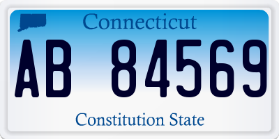 CT license plate AB84569