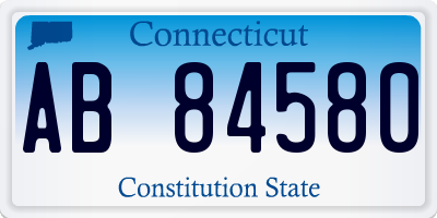 CT license plate AB84580