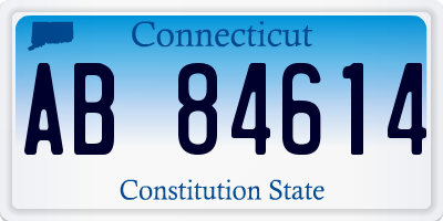 CT license plate AB84614