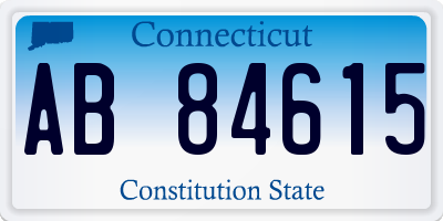 CT license plate AB84615
