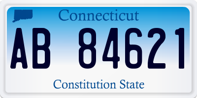 CT license plate AB84621