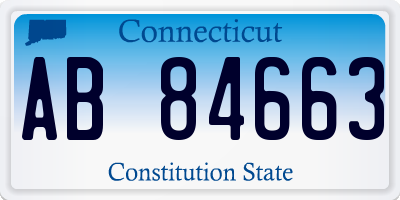 CT license plate AB84663