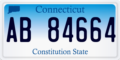 CT license plate AB84664