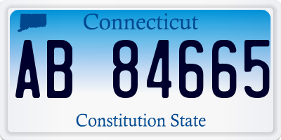 CT license plate AB84665