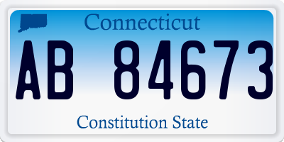 CT license plate AB84673