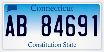 CT license plate AB84691