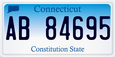 CT license plate AB84695