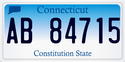 CT license plate AB84715