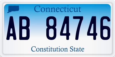 CT license plate AB84746