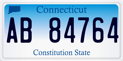 CT license plate AB84764