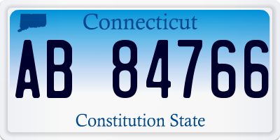 CT license plate AB84766