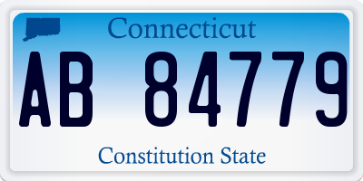 CT license plate AB84779