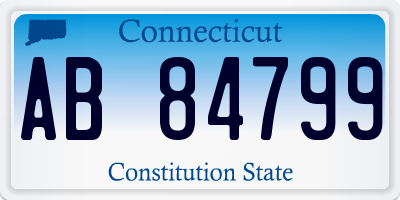 CT license plate AB84799