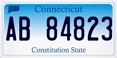 CT license plate AB84823