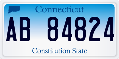 CT license plate AB84824