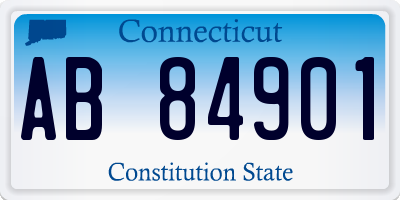 CT license plate AB84901