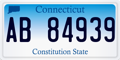 CT license plate AB84939