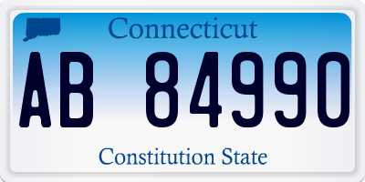 CT license plate AB84990