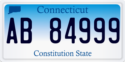 CT license plate AB84999