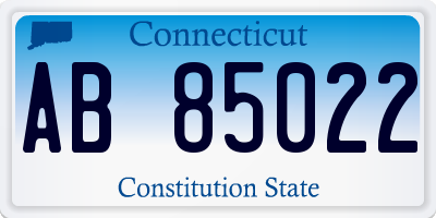 CT license plate AB85022