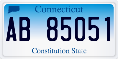 CT license plate AB85051