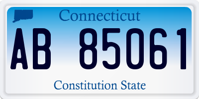 CT license plate AB85061