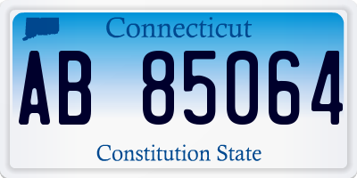 CT license plate AB85064