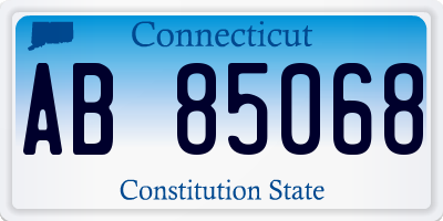 CT license plate AB85068