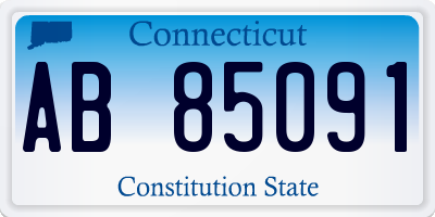 CT license plate AB85091