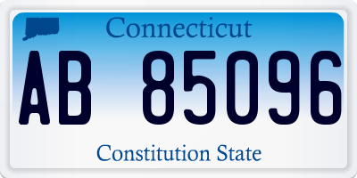 CT license plate AB85096