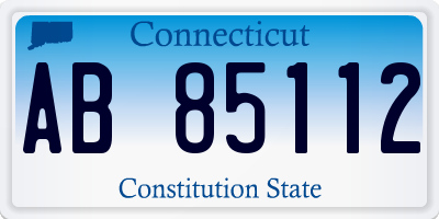 CT license plate AB85112