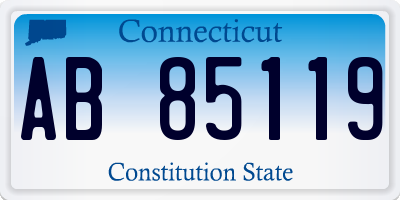 CT license plate AB85119