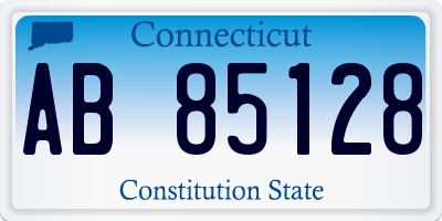 CT license plate AB85128