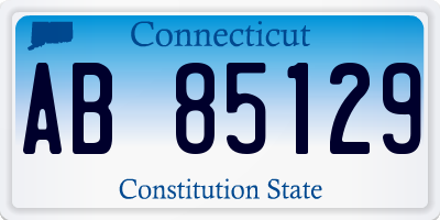 CT license plate AB85129